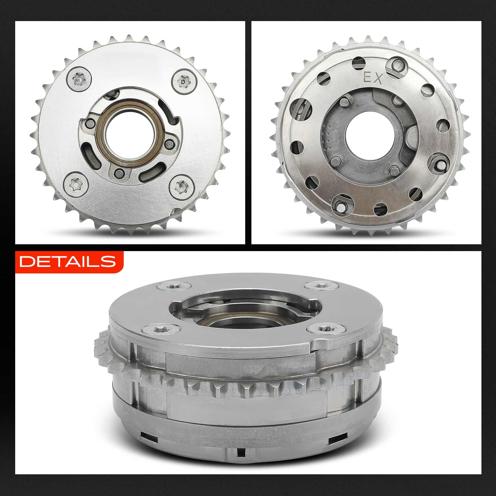 Frankberg Regolatore Albero a Camme Lato Scarico Compatibile con Serie 3 F30 F80 318i-340i 1.5L-3.0L 2014-2018 Mi.n.i F55 C.o.o.p.e.r S JCW 2.0L 2013-2025 Replace# 11368617693