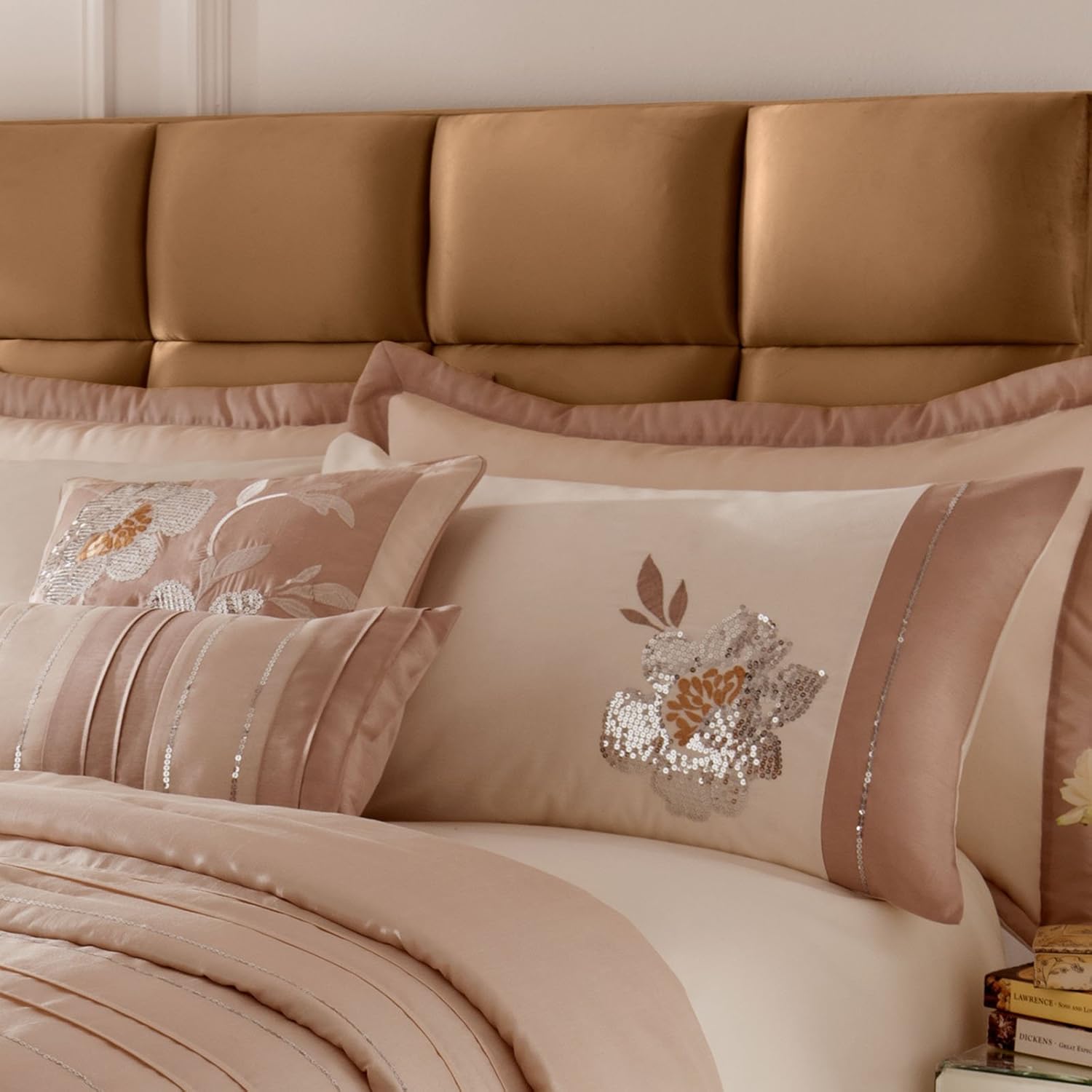 Catherine Lansfield Home Sequin Floral Pillow Shams