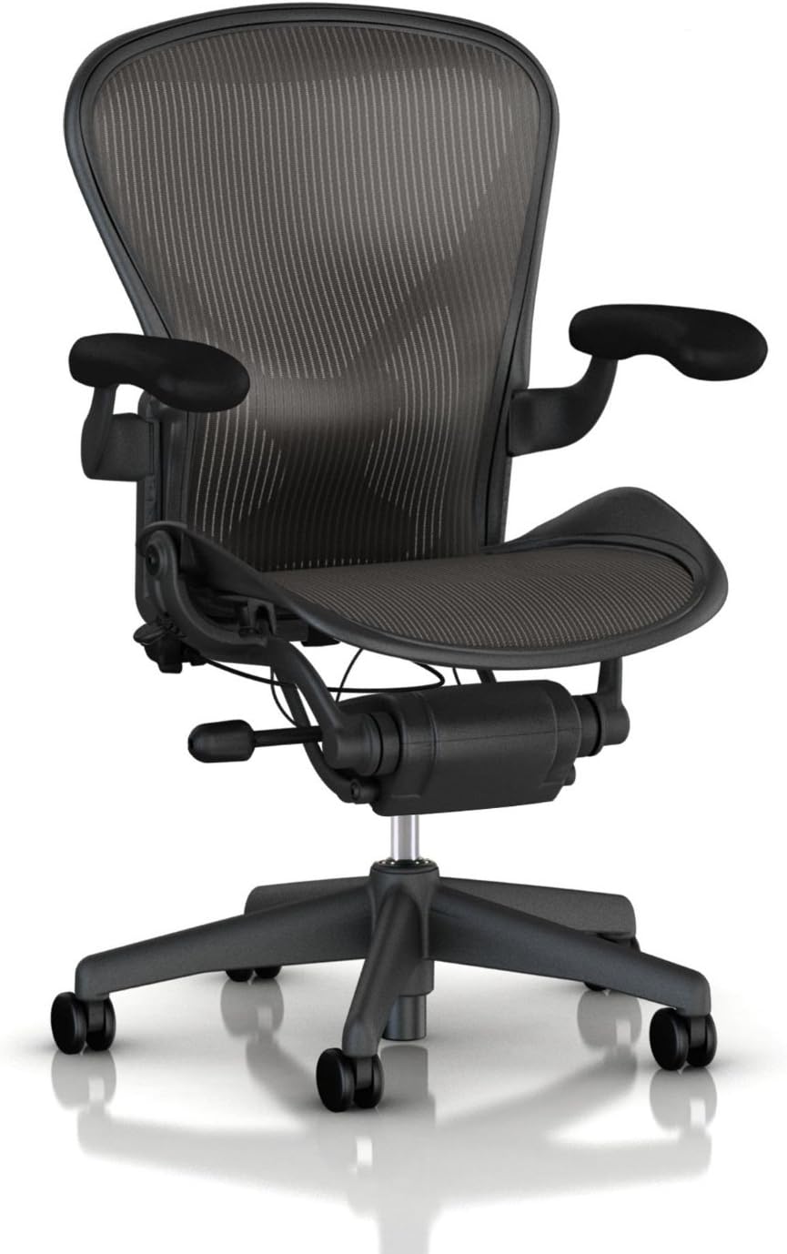 Aeron Tilt Limiter Task Chair, Adjustable Viny