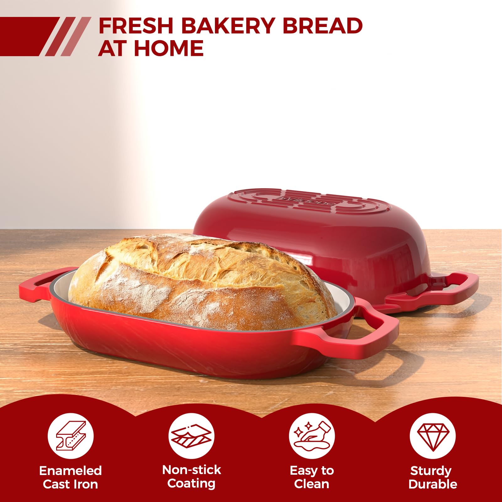 Wildone Dutch Oven - Bread Baking & More -3 Wildone Dutch Oven - Bread Baking & More -3