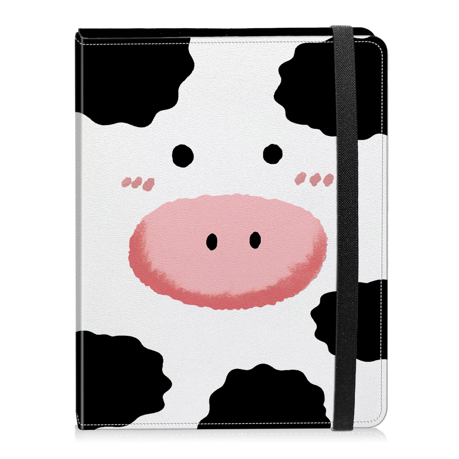 Album na zdjęcia, pojemność 60 zdjęć, skóra PU, okładka, album fotograficzny z mocną elastyczną opaską, przenośny album na zdjęcia dla rodziny, na rocznicę ślubu, urocza krowa, nadruk