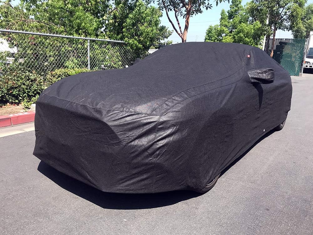 CarsCover Custom Fit 2015-2022 Ford Mustang Shelby GT350 GT Fastback Bullitt Car Cover Ultrashield Black Covers