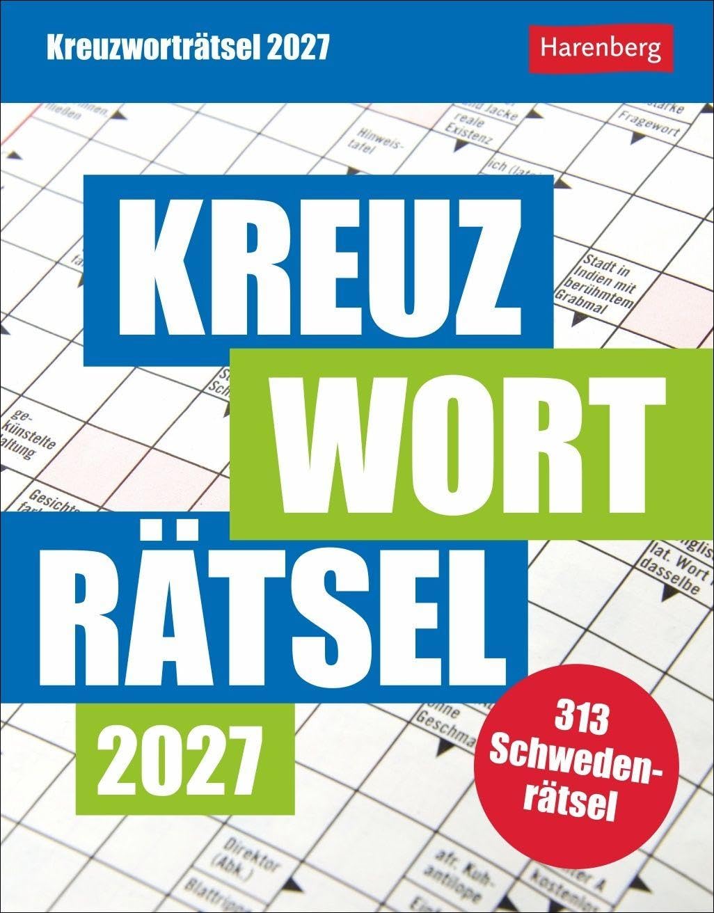 Kreuzworträtsel Tagesabreißkalender 2027: Tischkalender mit täglichem Rätselspaß. Kalender zum Aufstellen für alle Kreuzworträtsel-Liebhaber