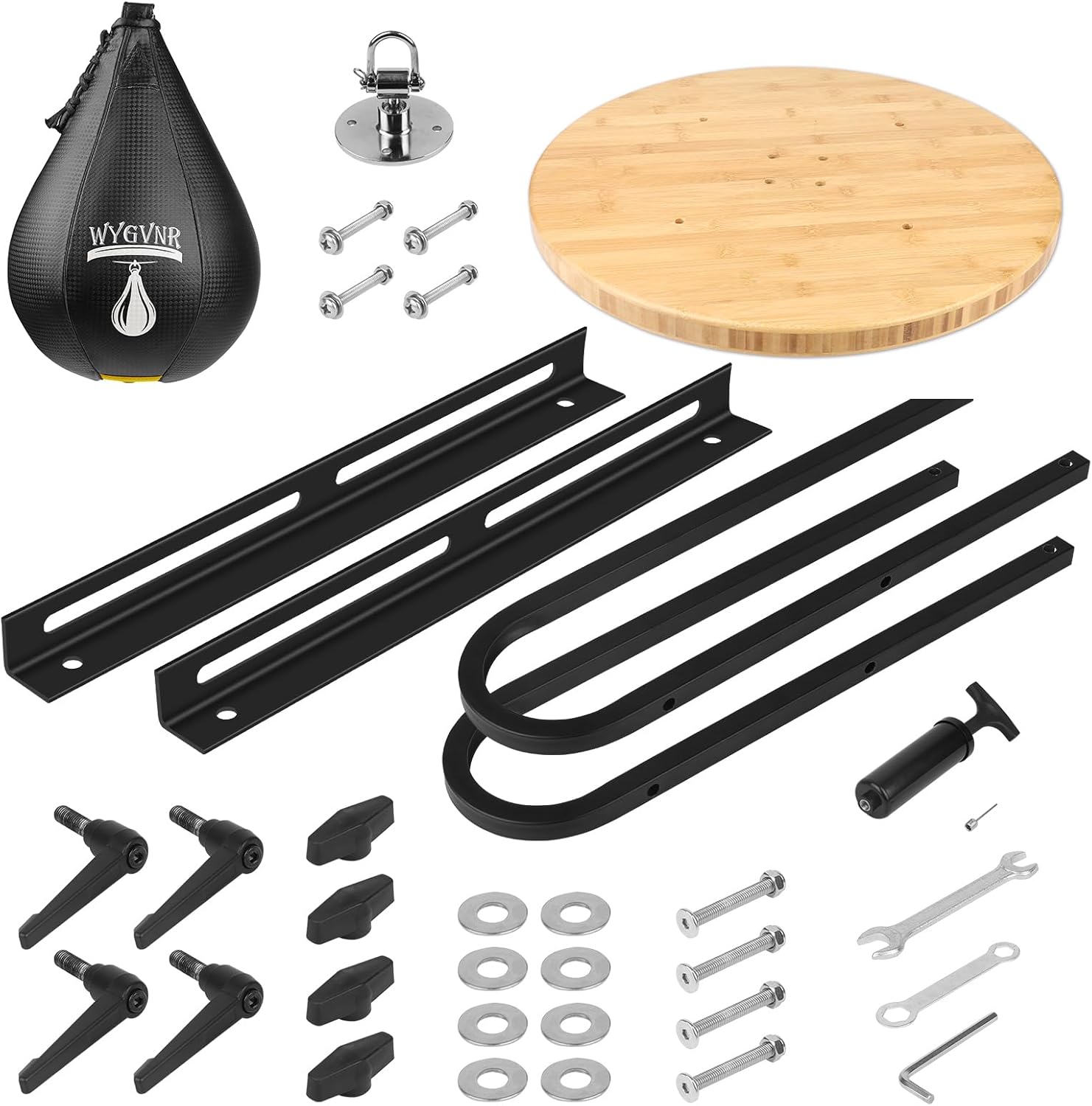 Adjustable Speed Bag Platform Kit with Speed Punching Bag, Speed Bag Swivel for Boxing Training, Workout