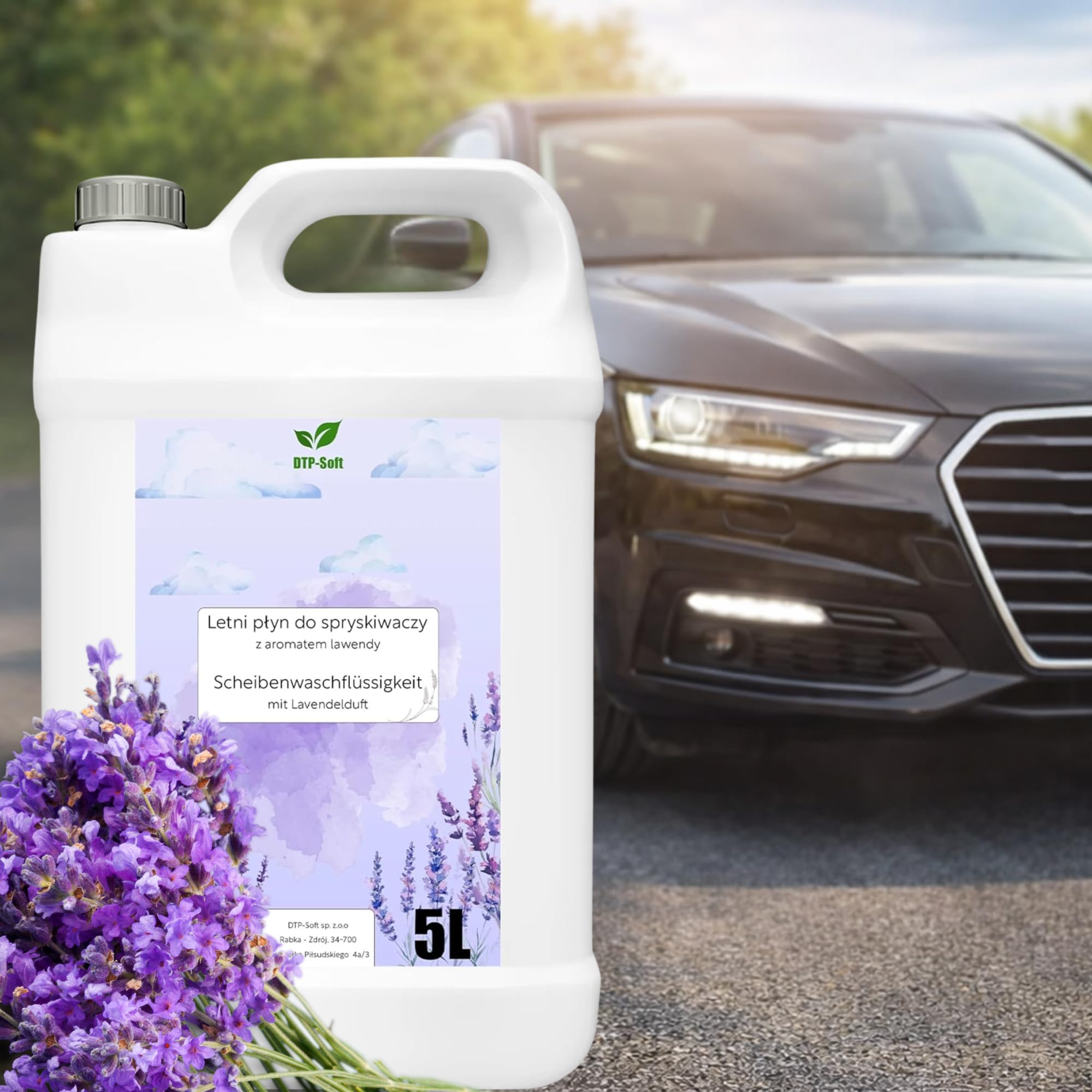 Scheibenreiniger 30L / 6x5 liter Sommer - Scheibenwischwasser fertig gemischt mit Lavendel Duft - streifenfrei gegen Insekten Schmutz Pollen