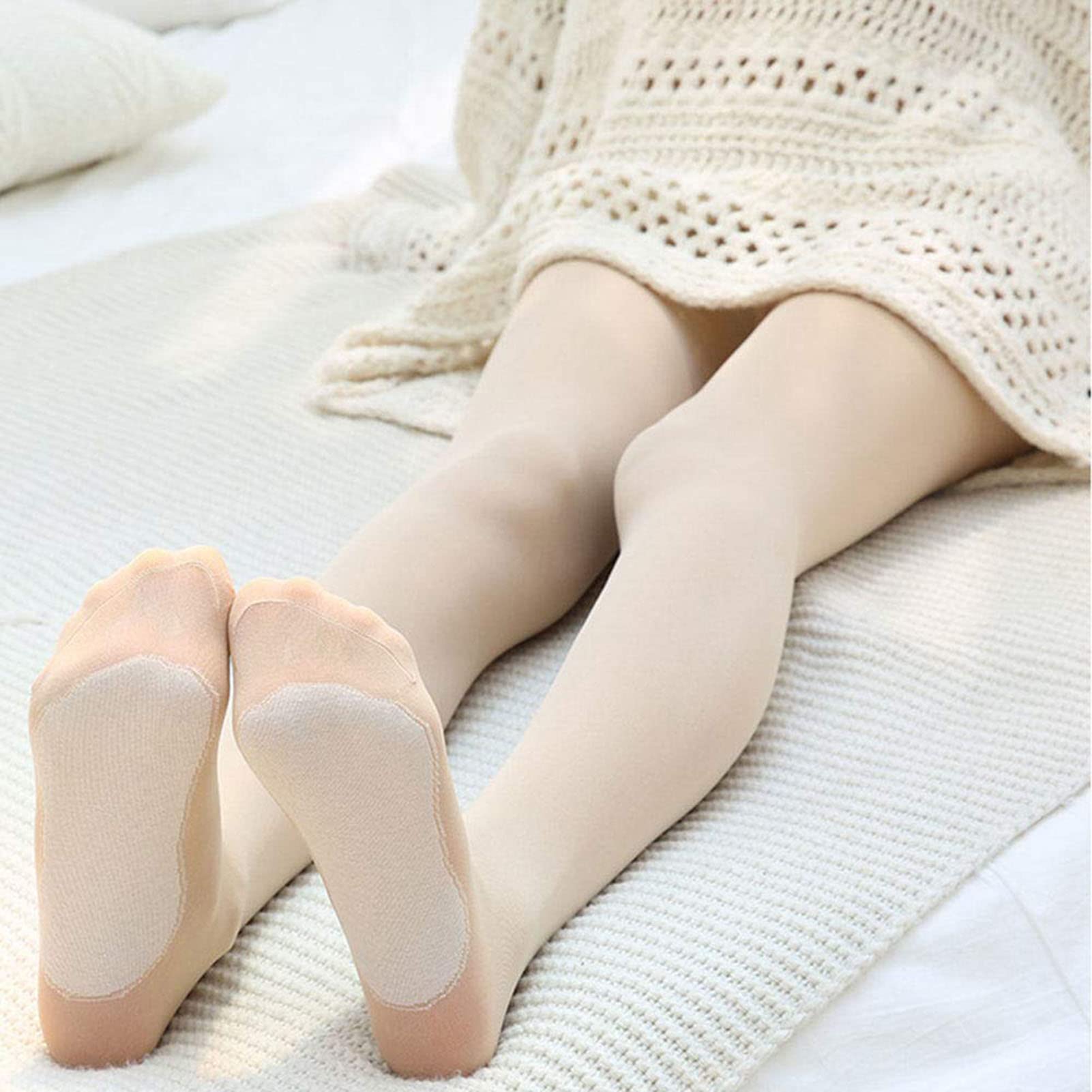 Medias Térmicas Mujer Panty Fleece Pantimedias De Invierno con Forro Polar Mallas Térmicas Gruesas Elástico Cintura Alta Algodón Forradas Mallas Gruesas Elástica C-160g