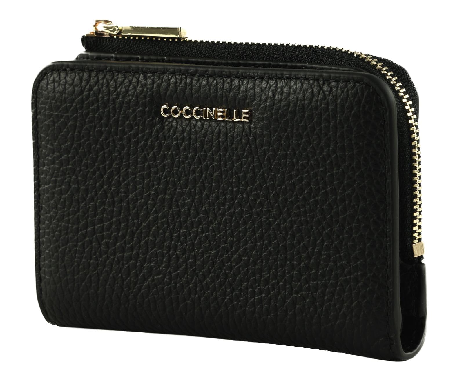 Coccinelle Pelle portafoglio Metallic Soft Wallet Noir nero