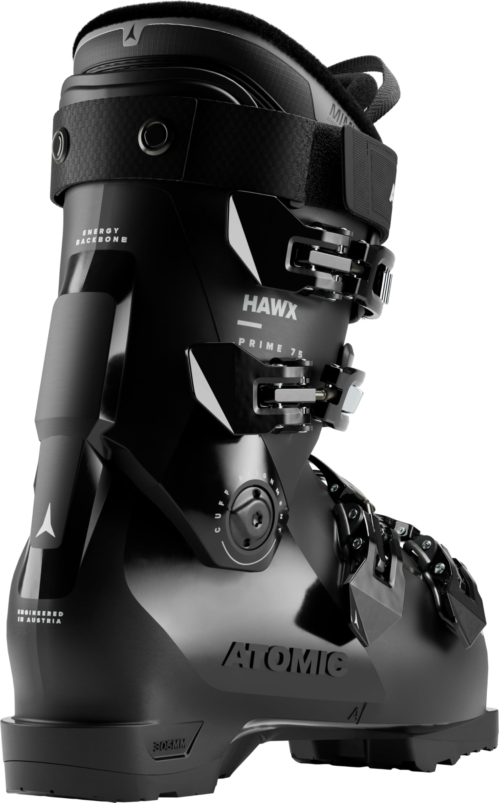 Atomic HAWX Prime 75 W Women's Alpine Lightweight Ski Boot: Black/Ice 27/27.5