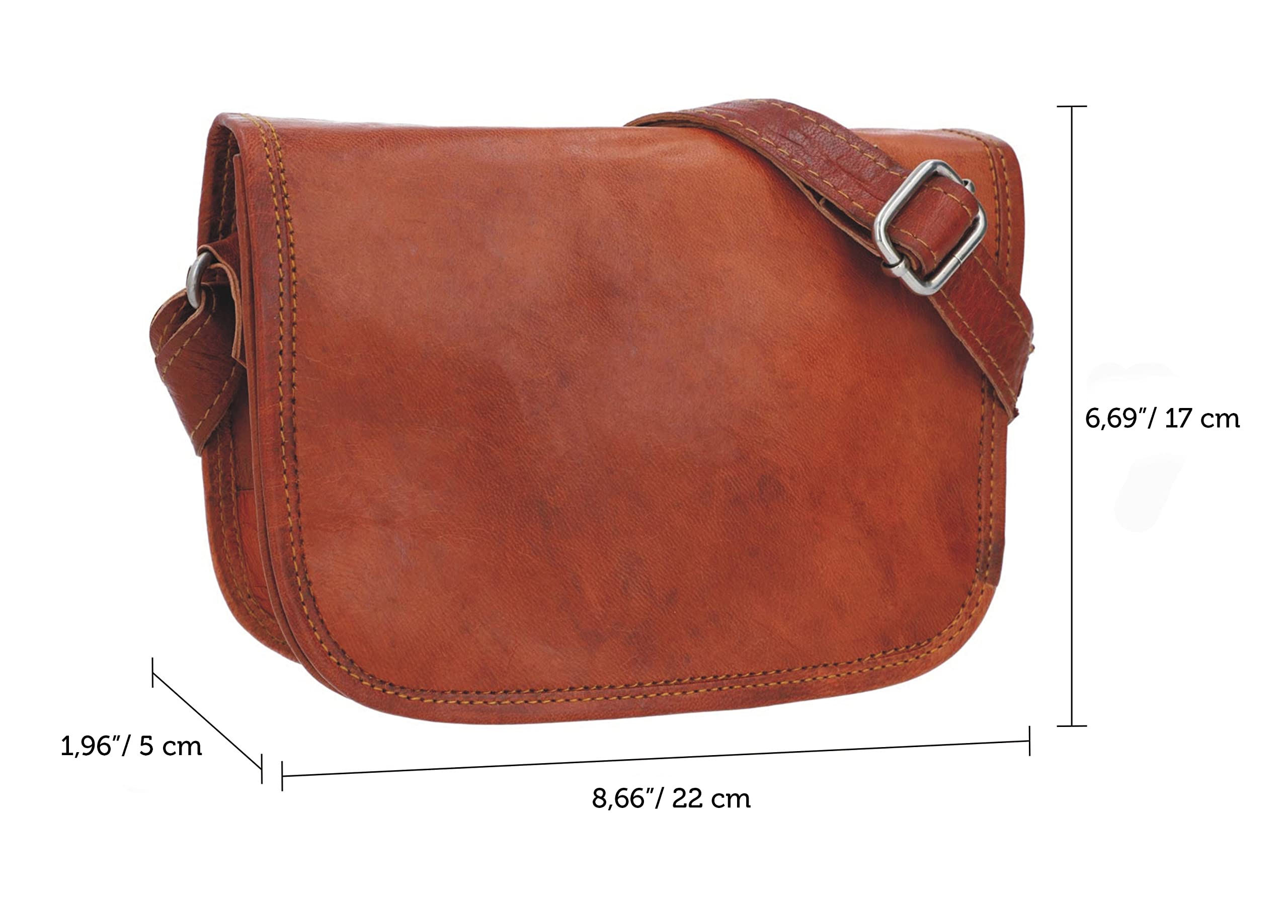 Gusti Leder Umhängetasche Damen Summer M - Mittelgroße Handtaschen Für Damen - Vintage Crossbody Bag mit verstellbarem Schultergurt - Leder Tasche für Alltag und Reise