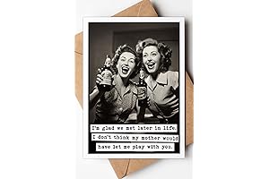 Katie Doodle Funny Birthday Cards for Her, Handmade Birthday Cards for Women