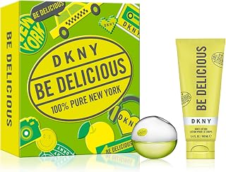 DKNY Be Delicious Eau de Parfum Gift Set for Women - 1oz Perfume Spray & 3.4oz Body Lotion, Fresh Apple Fragrance