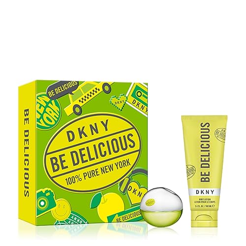 DKNY Be Delicious Eau de Parfum Set de regalo de 2 piezas para mujer  Perfume Spray 1.0 onzas líquidas y loción corporal 3.4 onzas líquidas