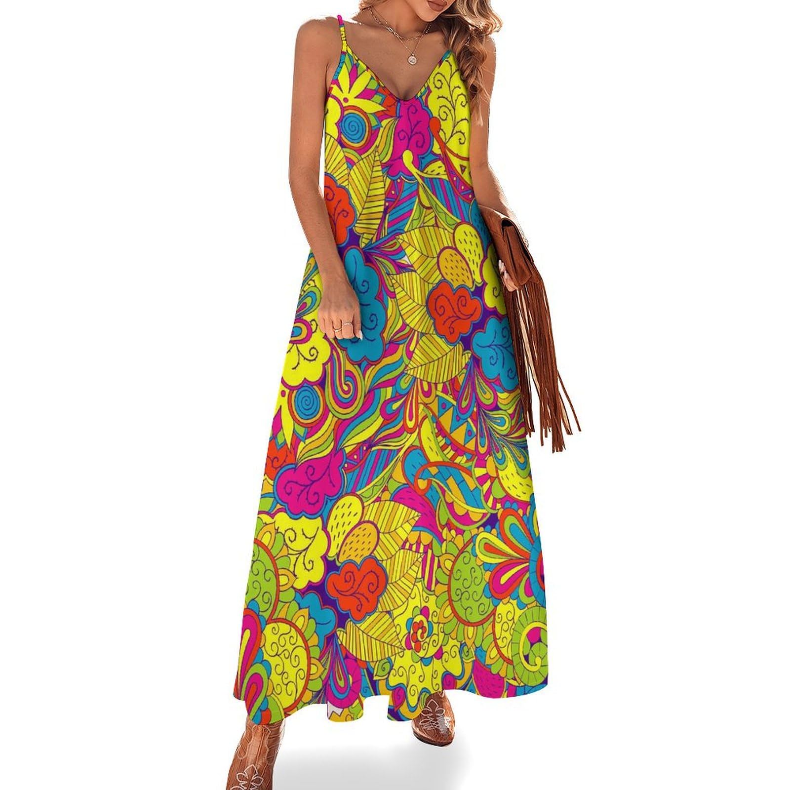 Robe maxi sans manches fluide pour rester fraîche et élégante sous la chaleur