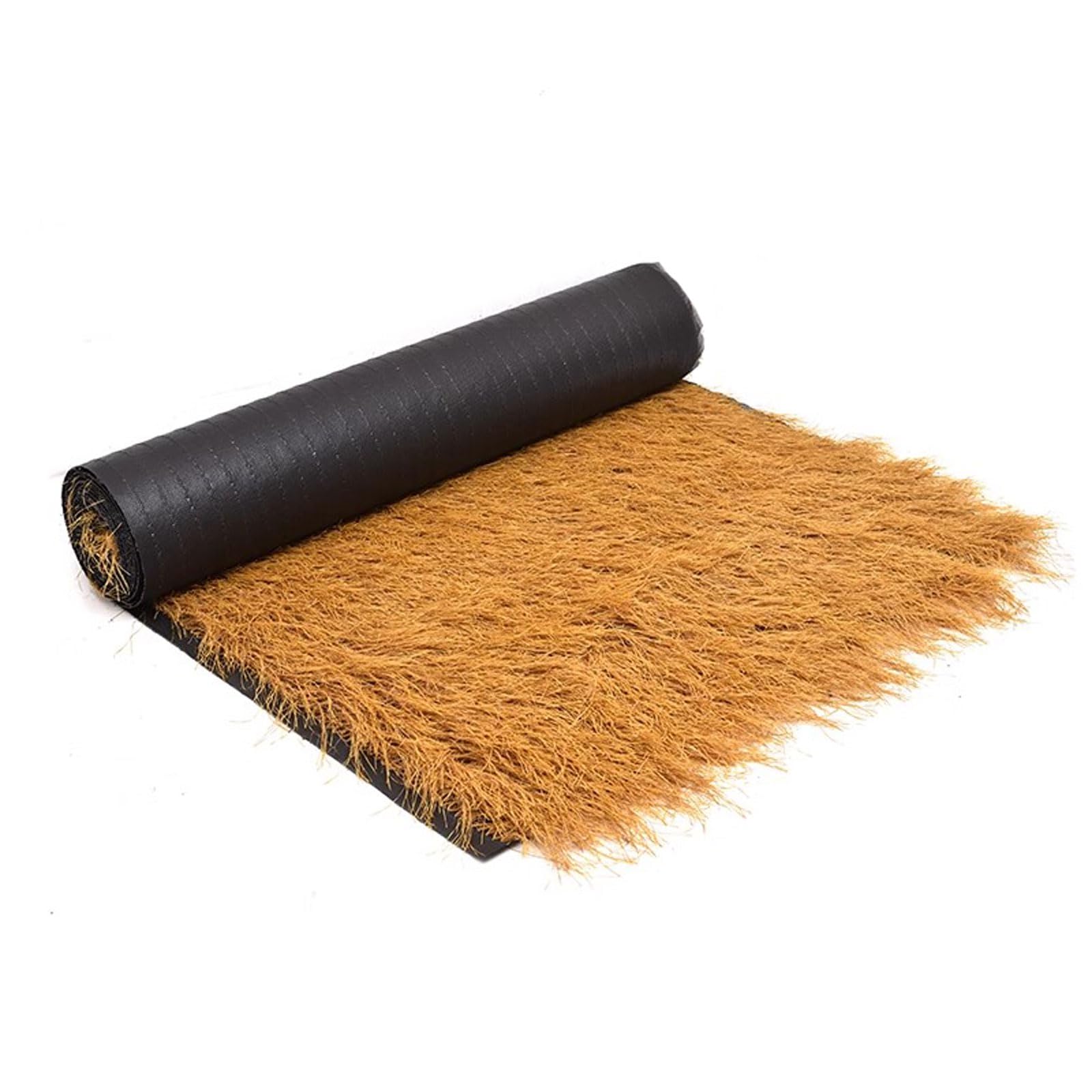 Toit De Paille Artificiel Chaume Tiki Bar Cabane Herbe Canard Bateau Stores Coureur Rouleaux Palapa Chaume Toiture pour Jardin Patio Parapluie Couvertures (1 * 10m(3.28 * 32.8ft))