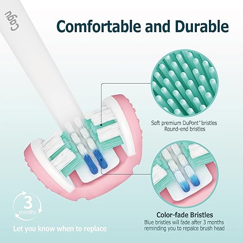 Miniatura 10 de Cabezales de cepillo de dientes de tres caras con cepillo de lengua compatible con cabezal de cepillo de repuesto Philips Sonicare, cabezal de