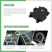 Vista 5 de SCITOO Reemplazo de actuador de puerta de mezcla de calentador HVAC para Cadillac para STS 2005-2010 604-176 palancas de puerta de mezcla
