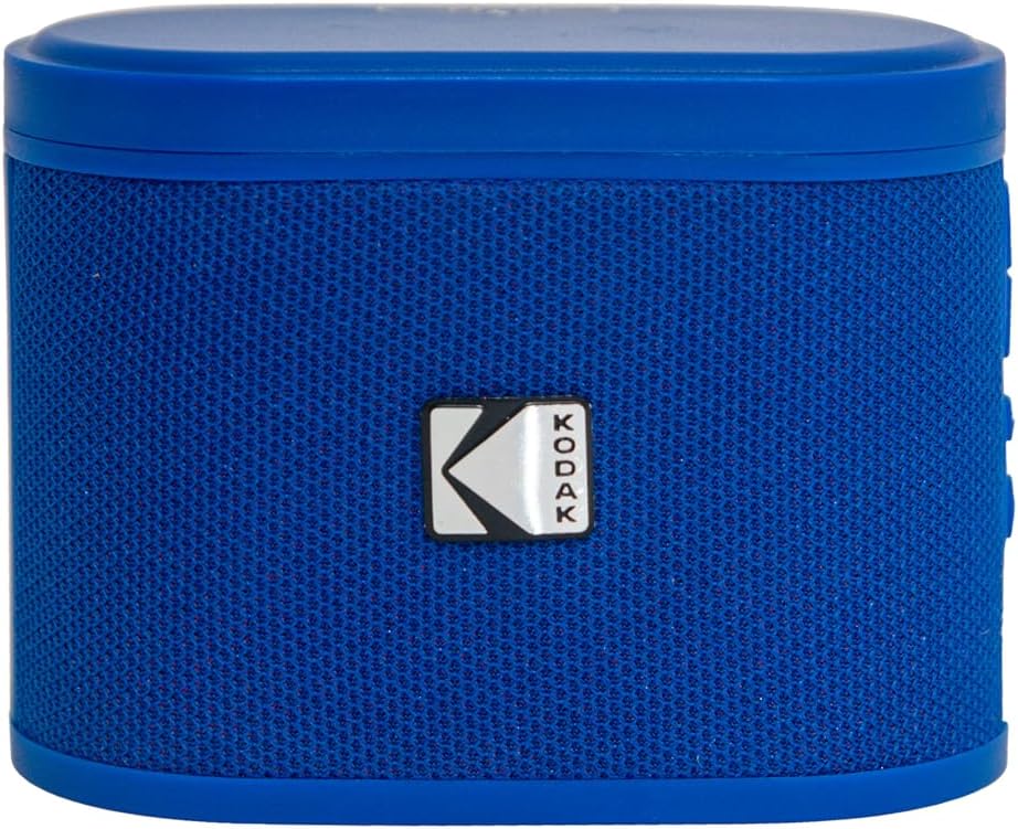 KODAK SOUNDBRIX Magnetic Splittable Bluetooth Speaker Shower Speaker IPX4 Water Resistant Ultra Portable Speaker Wireless 5H Playtime Electronics for Outdoors Home Travel Gifting Stackable Design Blue