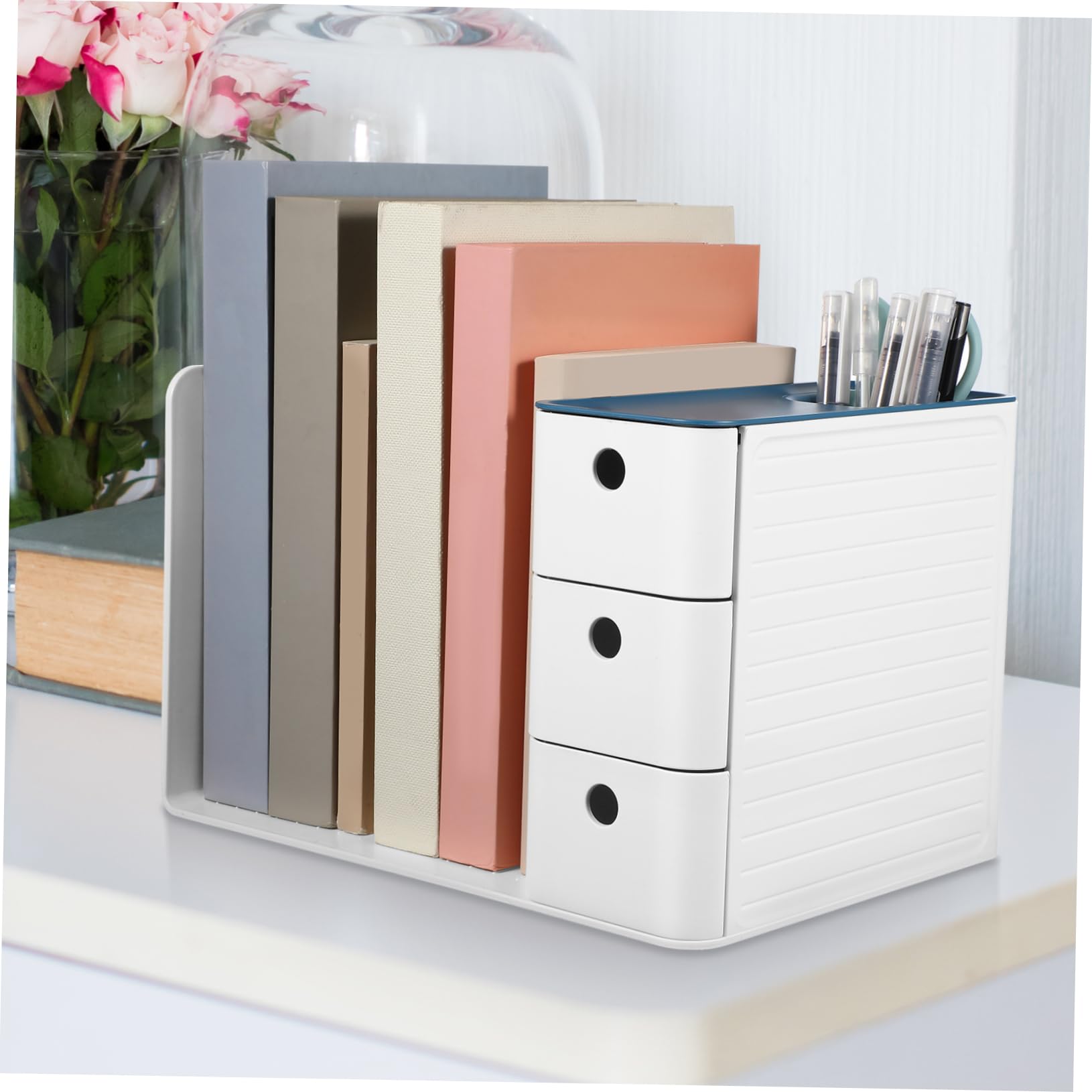 Didiseaon Organizer Per Scrivania in Plastica Capacità Per Cancelleria e Accessori Per Casa e Comodo e Resistente