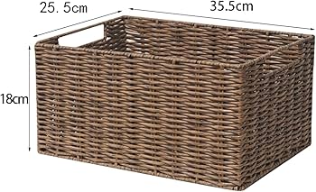 Amazon.co.jp: MJKQ9 収納バスケット かご スタイル1 大容量 32*23