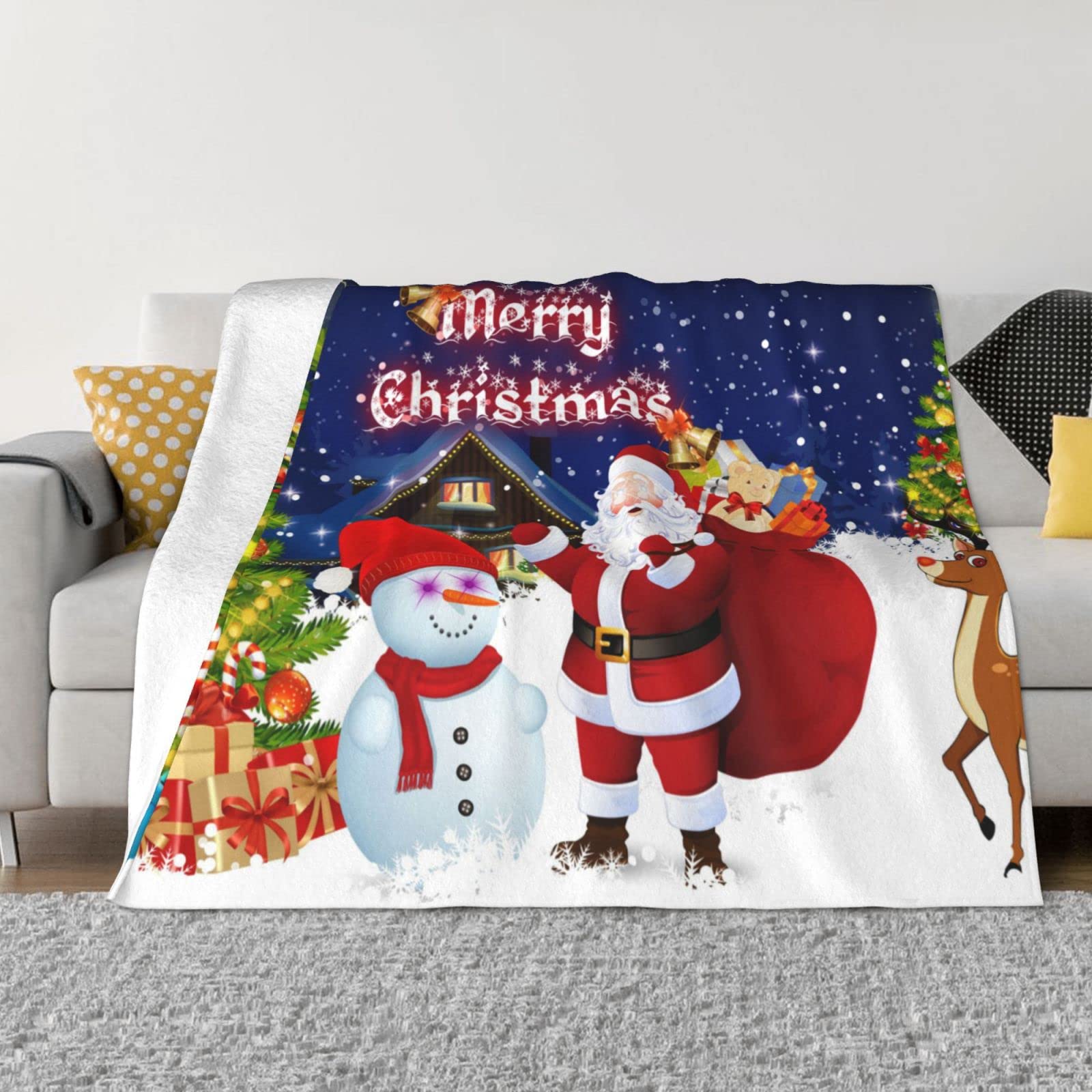 Couverture canapé et lit en flanelle pour soirées d'hiver cocooning