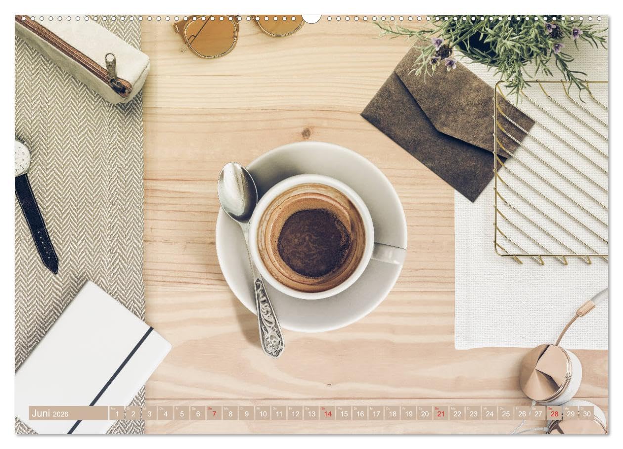 Auf einen Kaffee? (hochwertiger Premium Wandkalender 2026 DIN A2 quer), Kunstdruck in Hochglanz: Eine Einladung zum Kaffee trinken (CALVENDO Lifestyle)