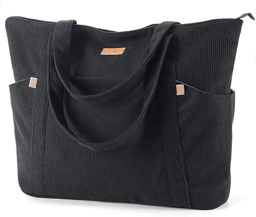Laptop Tote Bag for Women - Large Capacity Shoulder Bag with Zip and Pocket for College School Work Travel Shopping