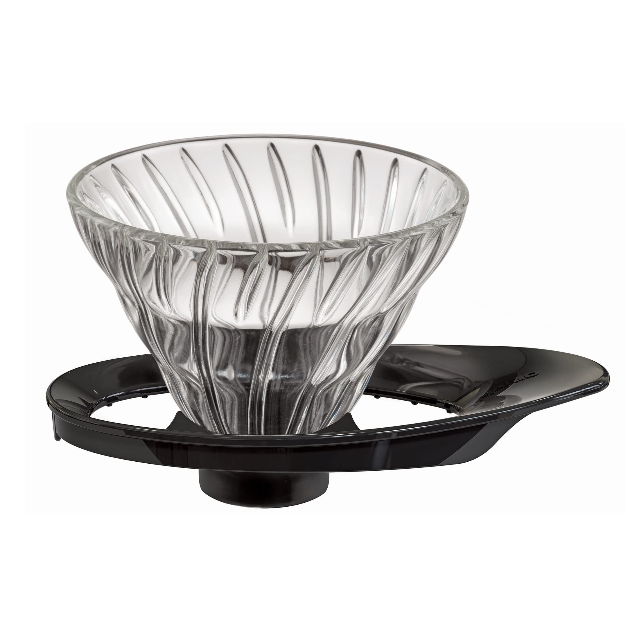 HARIO V60 VDGR-01-B Heat Resistant Glass Clear Dripper, 01, for 1 to 2 Cups, Black, Made in Japan — image 1