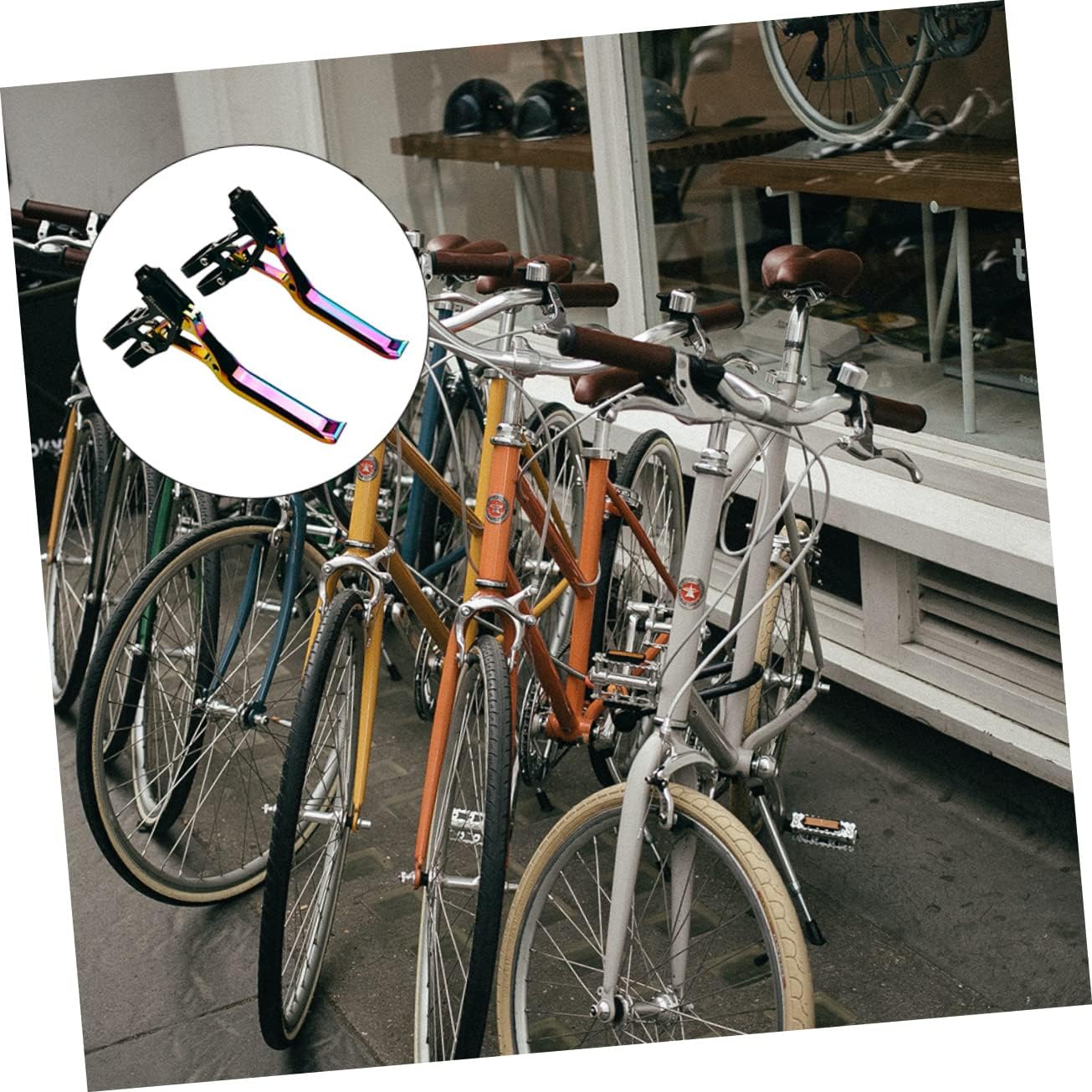 Garneck Cycling Parts Aluminum Alloy Brake Lever Bike Brake Handle for Road Bike Folding CNC Milled Light
