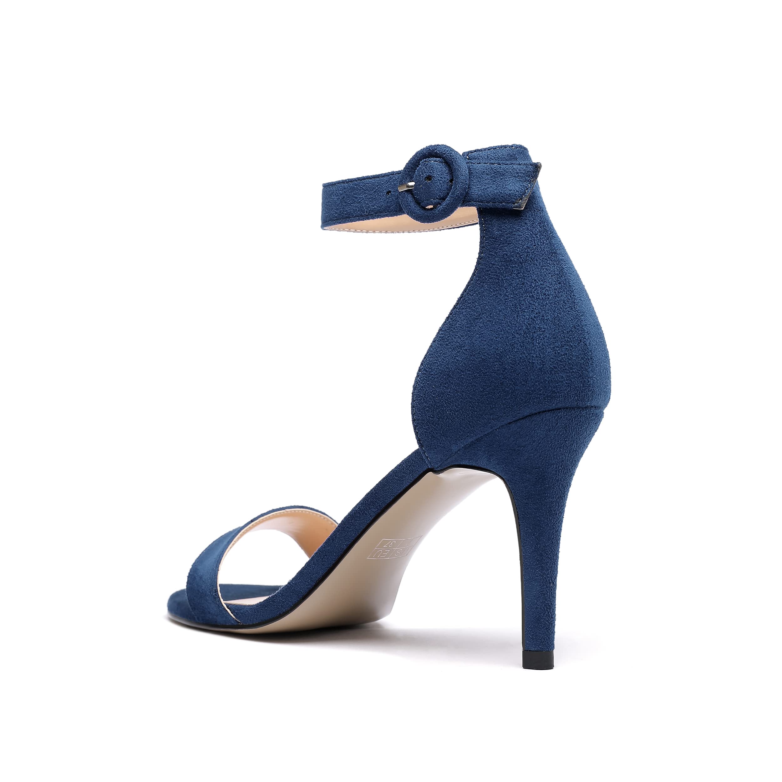 EDEFS Sandali col Tacco Donna Stiletto a Fibbia Peep Toe Scarpe da Sposa