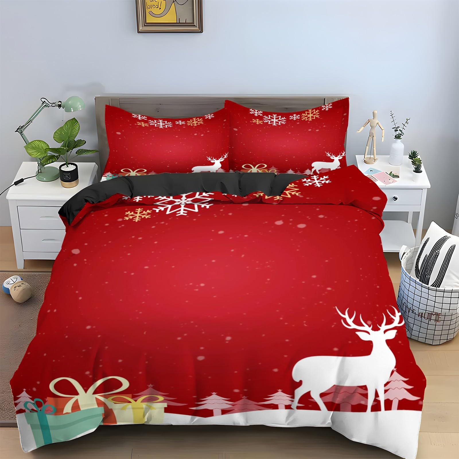 Housse de couette 200x200 wapiti : finie la corvée des boutons avec sa fermeture éclair