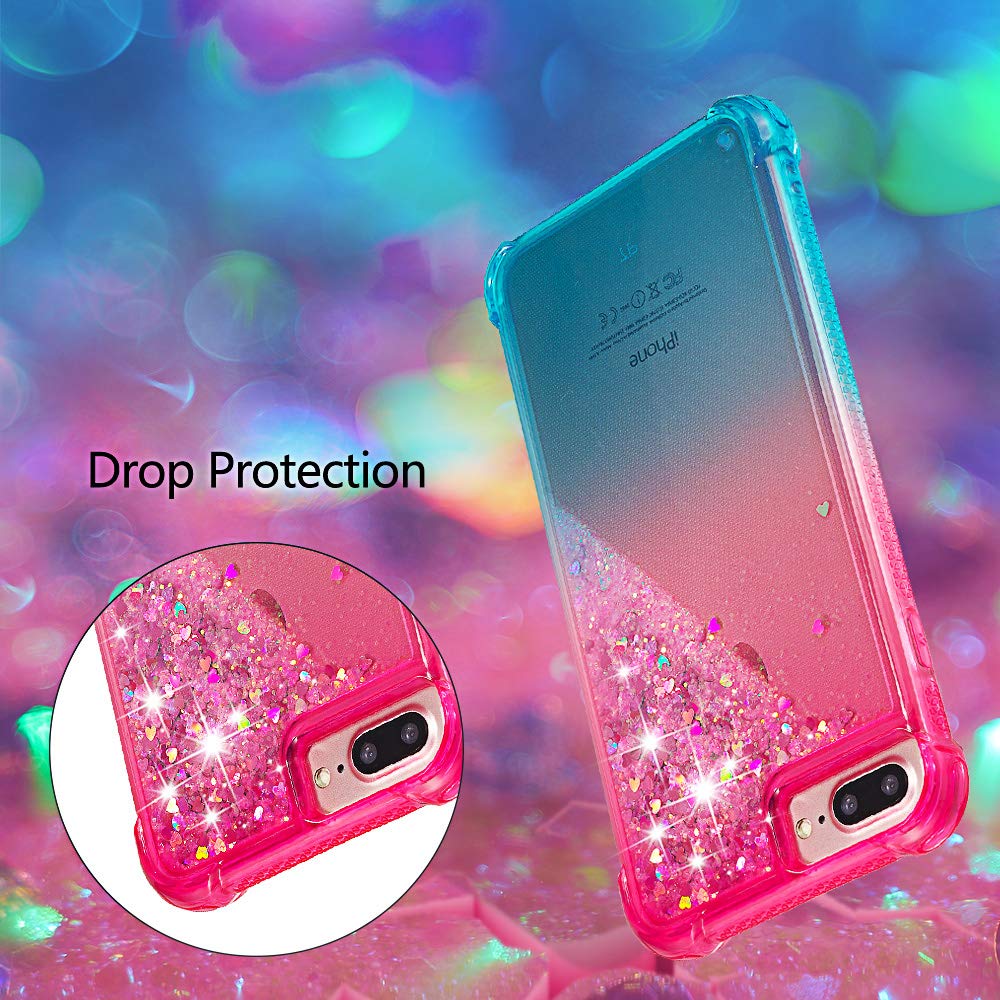 Handyhülle Mit Kette Für IPhone SE 2020 / 8 / 7 - Glitzer Quicksand Design, Mit Umhängeband