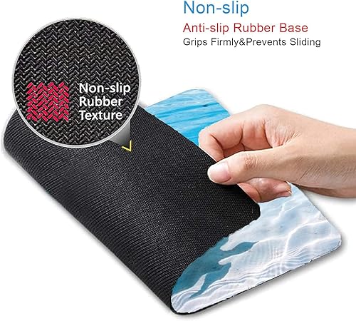 Miniatura 3 de Alfombrilla de ratón con base de goma antideslizante CANFLASHION para juegos, computadoras, portátiles, oficina, con diseño de tortuga marina,