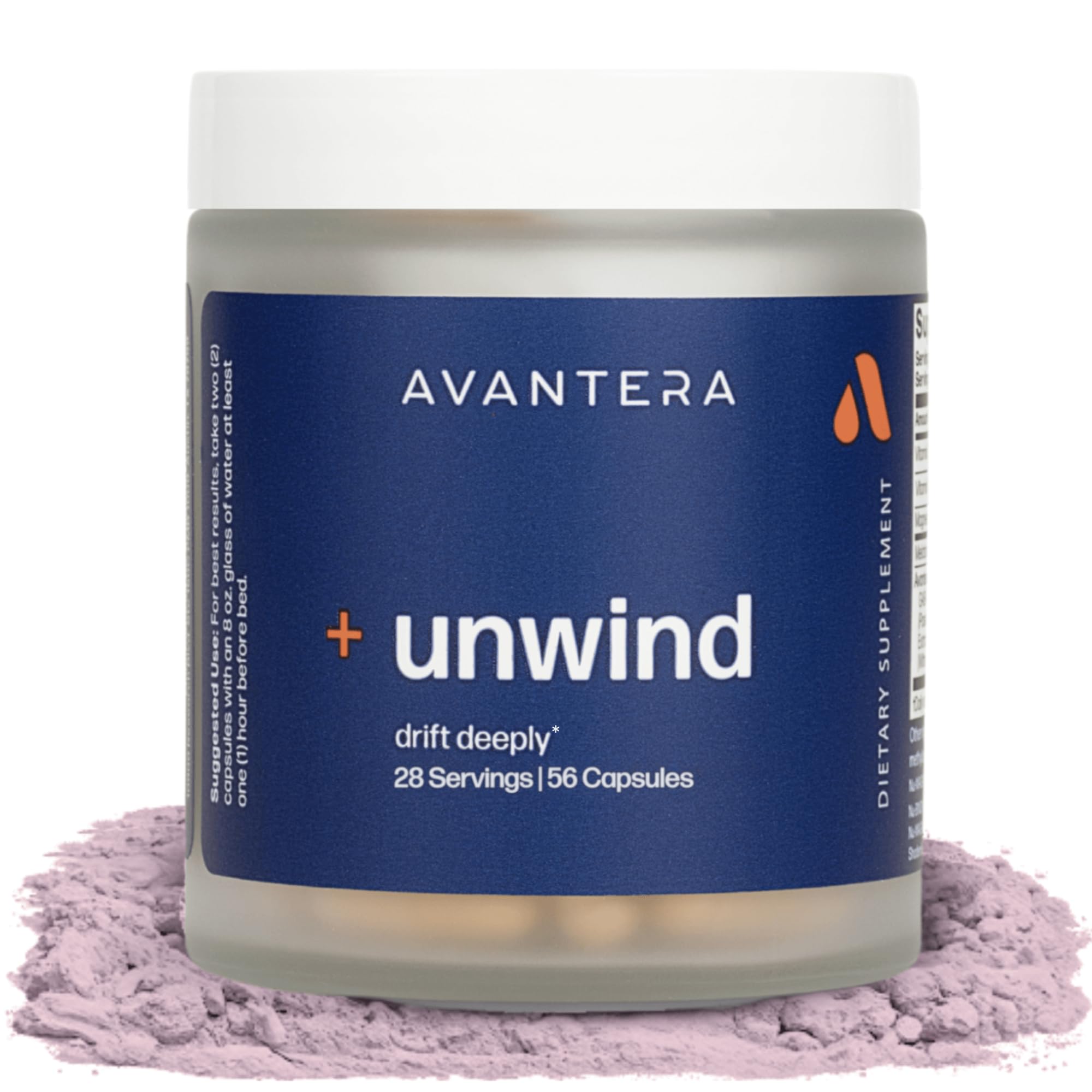Unwind - Stress and Sleep Supplement for Adults - Support Healthy Stress Levels & Improve Sleep Efficiency - Magnesium, Melatonin, Ashwagandha, & More - 56 Vegan Capsules