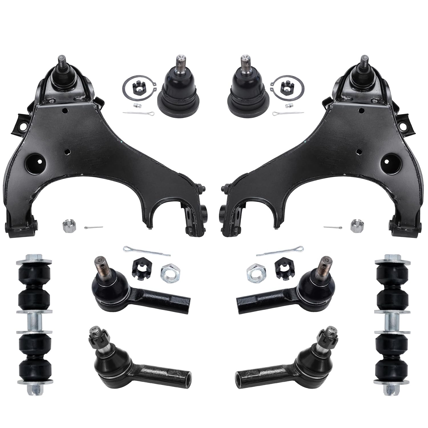 Detroit Axle - 4WD Front End Suspension Kit for 1999-2004 Nissan Frontier 2