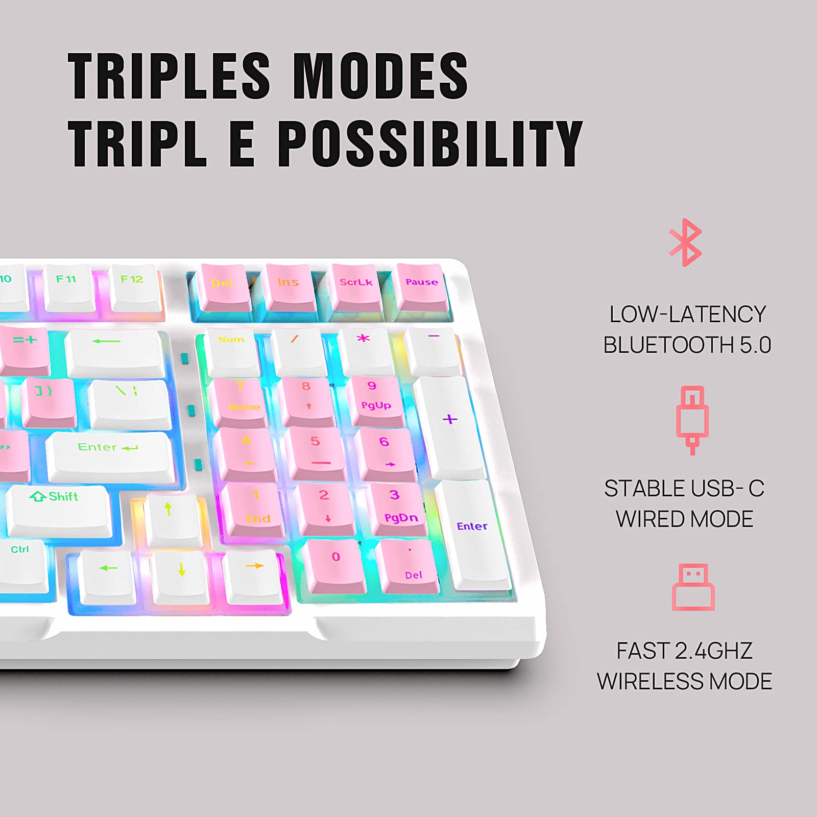 Amazon.com: KOLMAX 98Key RGB Hot-swappable Mechanical Gaming