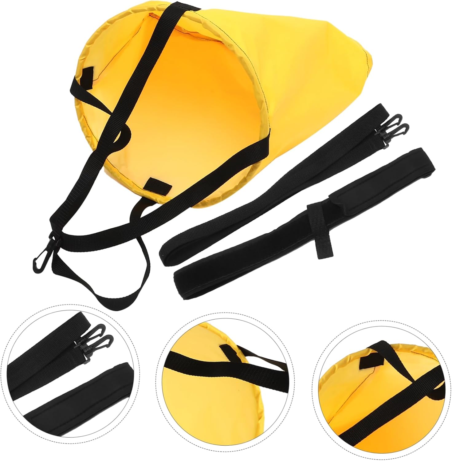 2 Sets Drag Exerciser Men Yellow Supplies Strap Parachute Traction for Cord Pool Resistance Harness Swim Sports Belt Training Tools Gears Exercise Equipment Trainer Strength