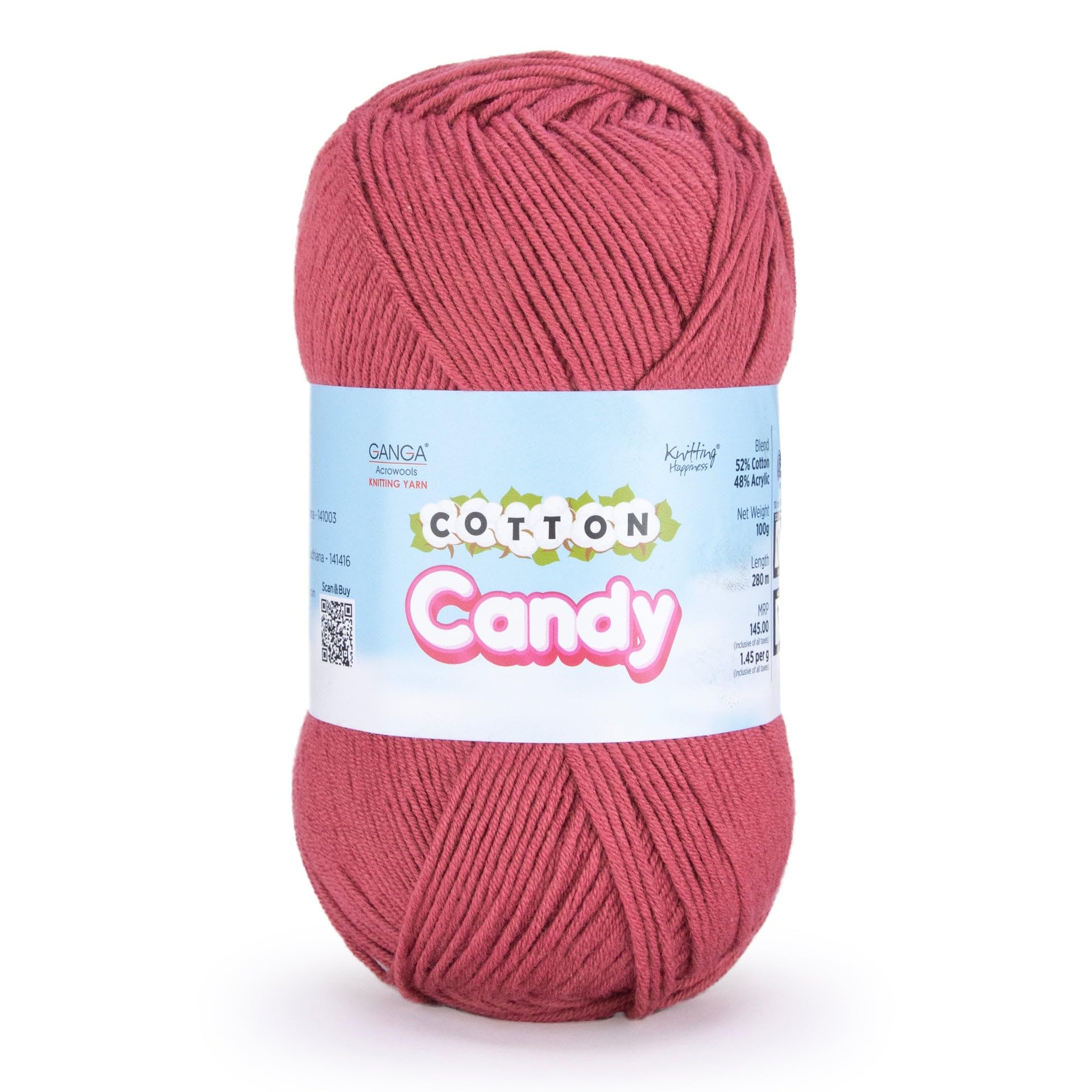 Ganga Cotton Candy Yarn - Soft Pastel Yarn for Knitting & Crochet -8