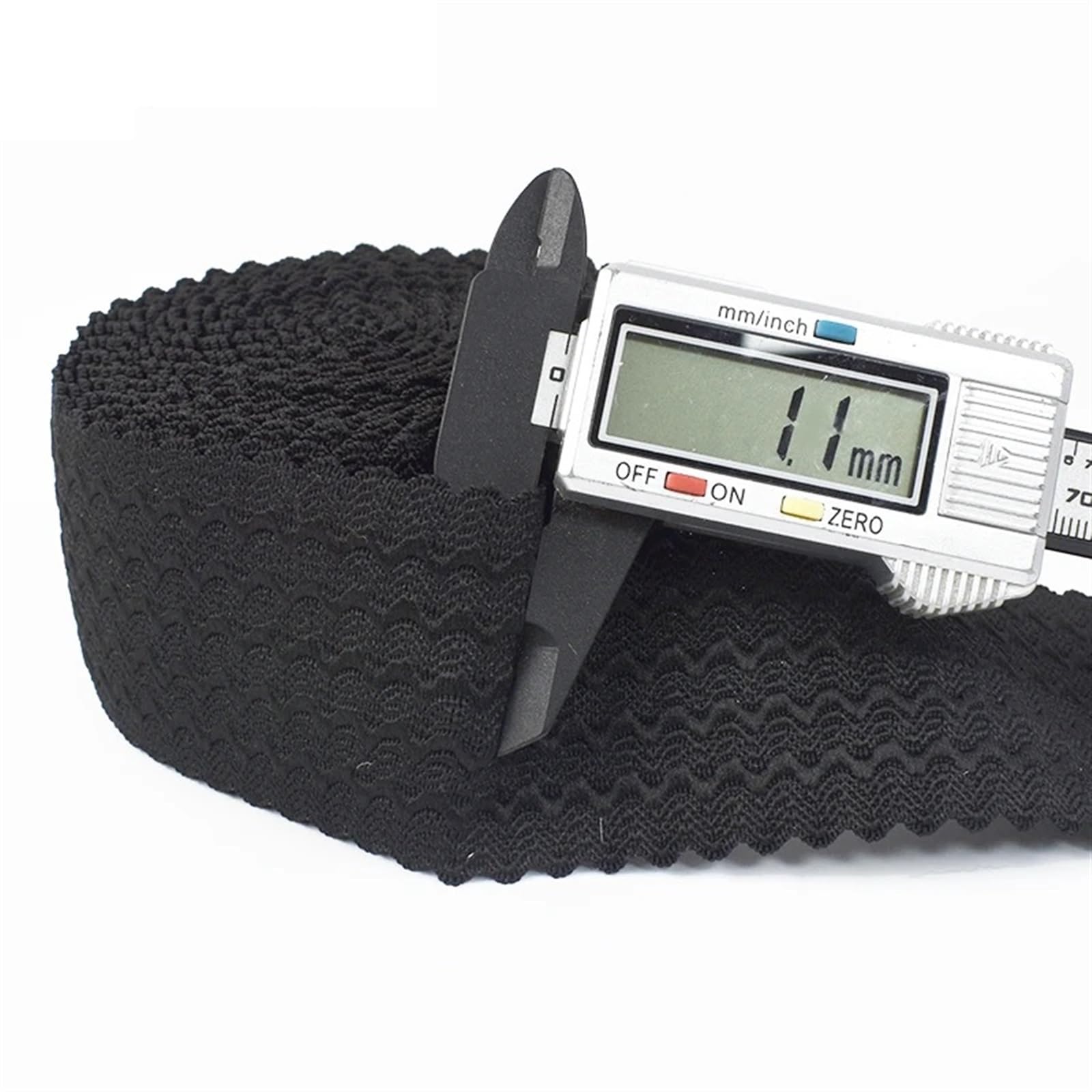 Bande Elastiche 3/5/10M 40/50/60/70mm Larghezza Elastici Gonna Pantaloni Cintura Nastro di Gomma Fai da Te Vestiti Accessori Cucire(Black,10Meters,70mm)
