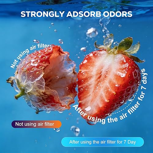 Vista 8 de W10311524 AIR1 Cartucho de filtro de aire de repuesto para refrigerador Whirlpool Kenmore compatible con filtro de aire de refrigerador Fresh Flow