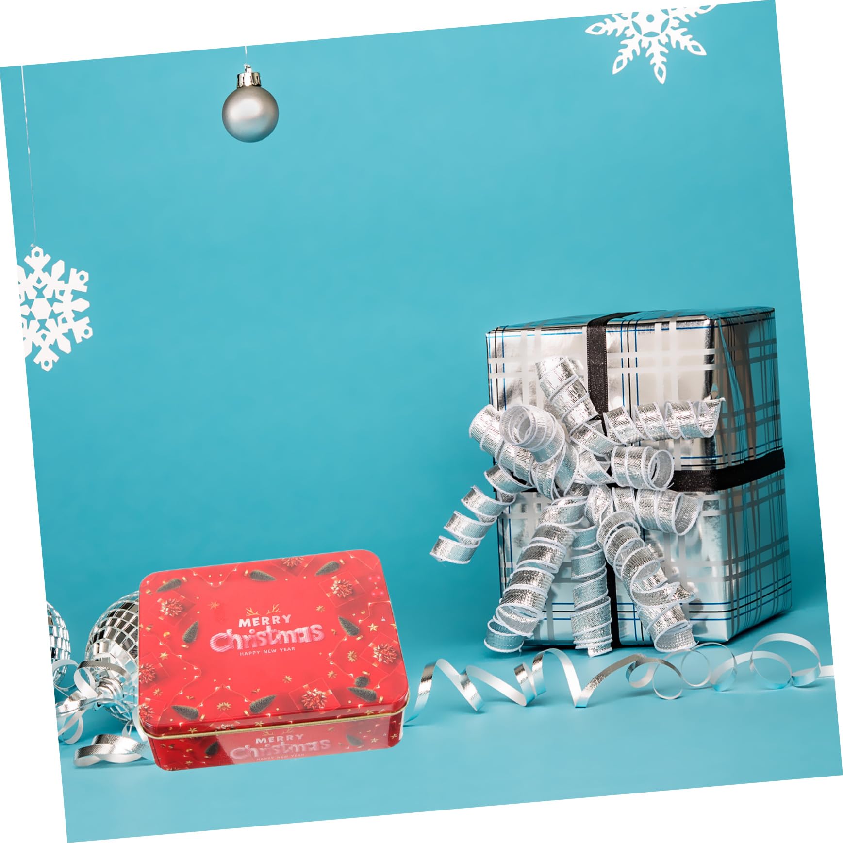 Mipcase 8 Teiliges Kleine Blechdosen mit Deckel Weihnachtskarton Metallboxen für Geschenke Kekse Karten Festliche Aufbewahrung Stabile Vorratsdose mit Weihnachtlichem Design