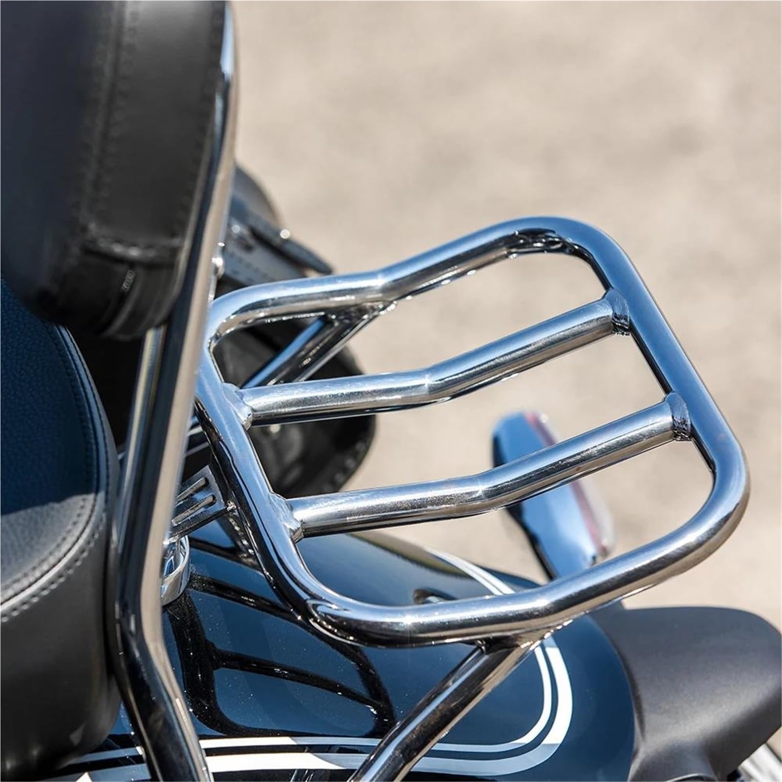 Motorrad -Heck -GepäCkträGer Motorrad-Gepäckträger, Edelstahl-Heckgepäckträger, Chrom/Schwarz, Für R 18 100 Jahre R18 2020–2023 2024(2)