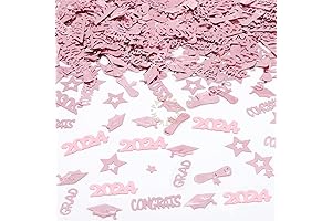 2024 Rose Gold Graduation Confetti