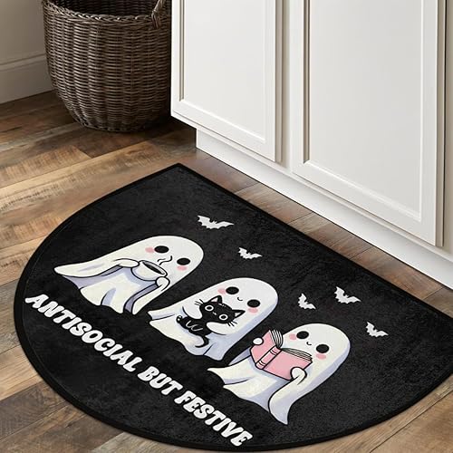 Miniatura 204 de Pardick Money - Tapete semicircular de billete de 100 dólares, antideslizante, duradero, lavable, para sala de estar, dormitorio