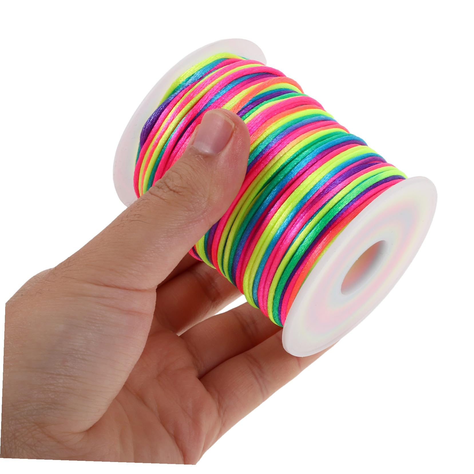 HOMSFOU 4rotoli Cordino Cerato per Braccialetti Spago Intrecciato per Gioielli Filo per Collane Forniture per Creazione di Gioielli Spago Artigianale per Perline Corda per Braccialetti