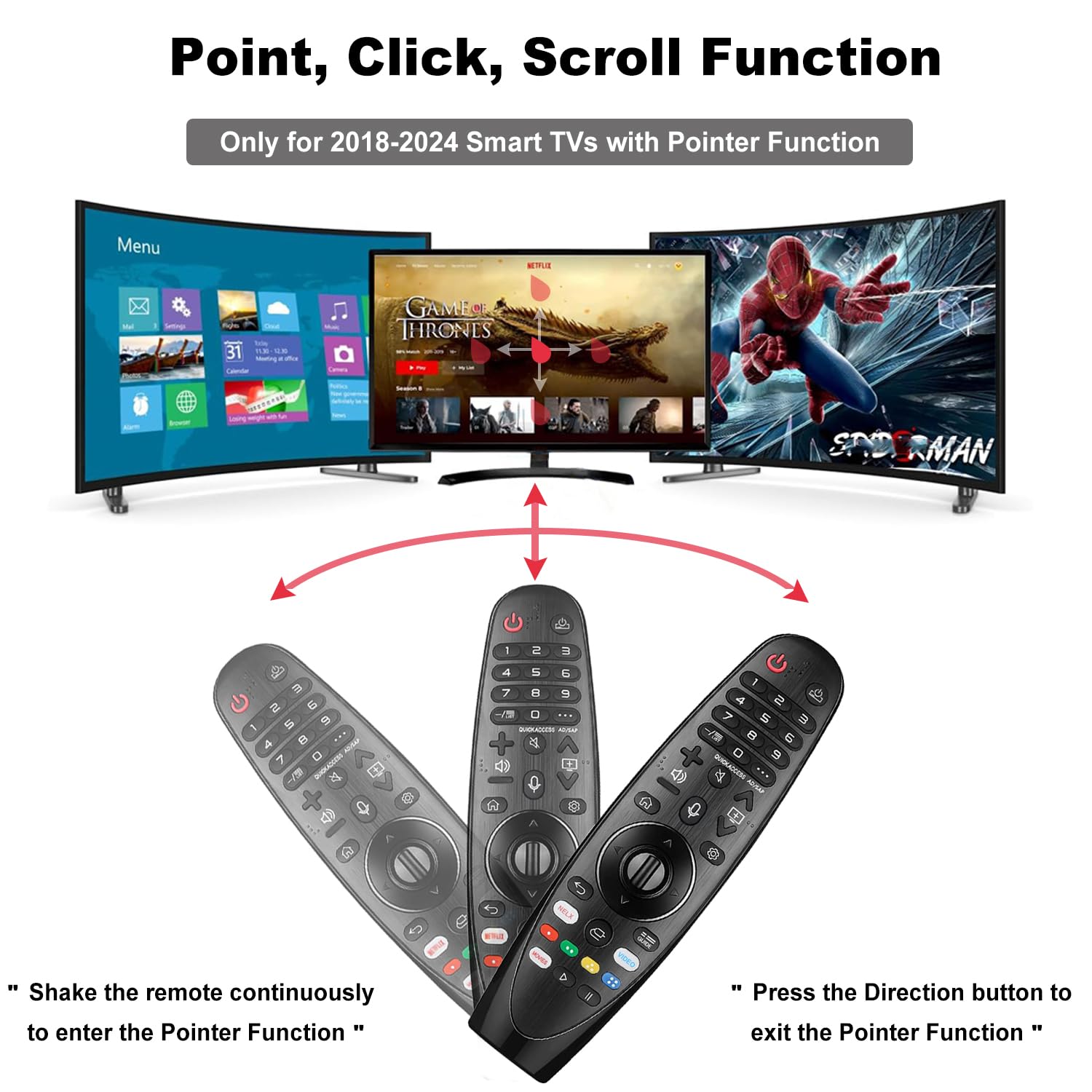 Telecomando compatibile con LG Smart TV (AN-MR20GA)