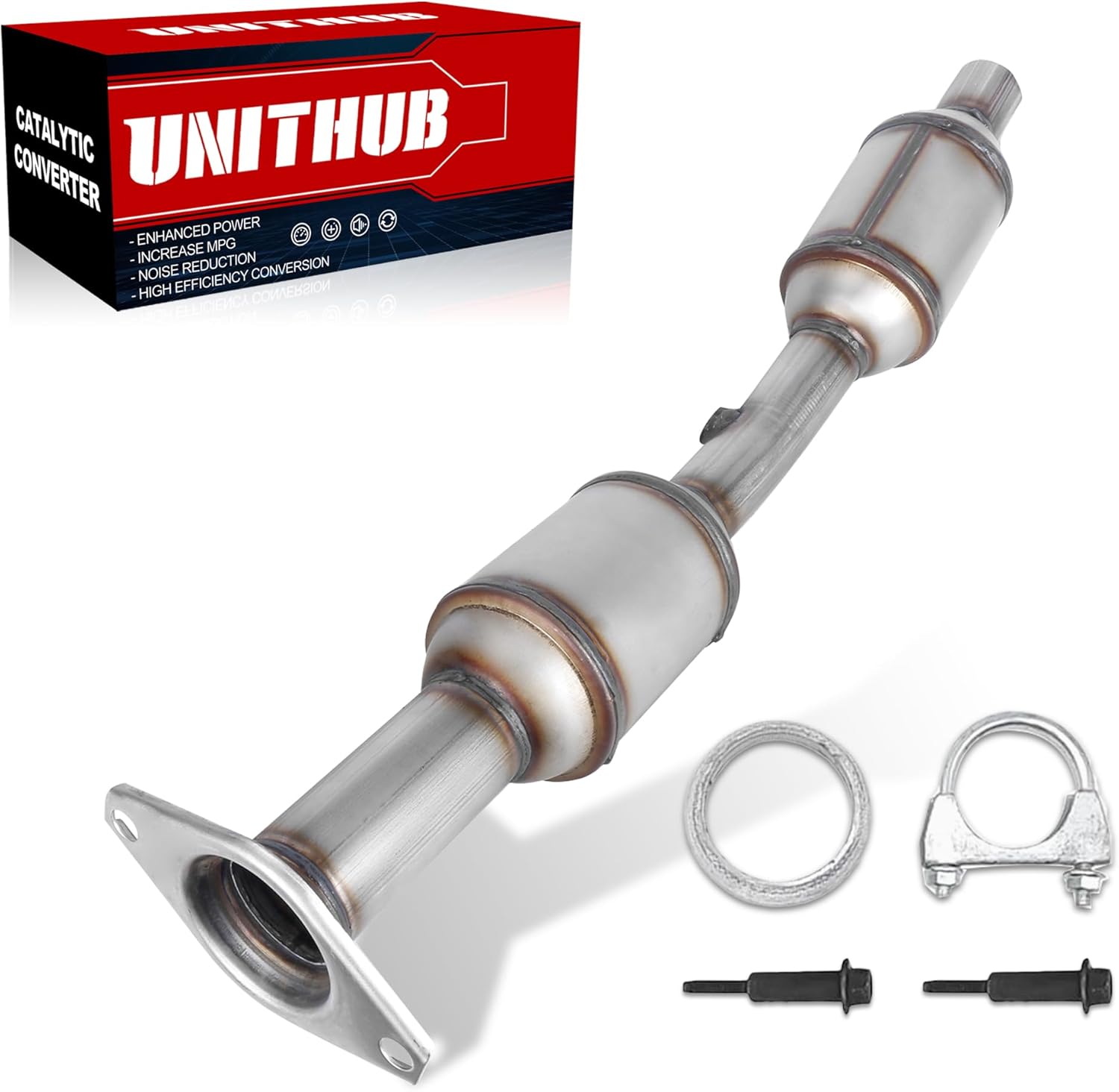 Exhaust Manifold Catalytic Converter Front 40712 643044 Compatible for Toyota Prius 1.5L 2004 2005 2006 2007 2008 2009 Direct Replacement (EPA Compliant)