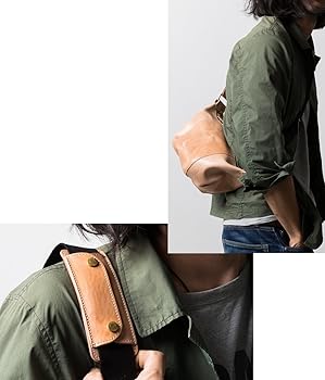 Amazon | ボディバッグ メンズ 本革 日本製 タン レザー かっこいい