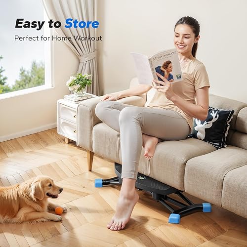 Miniatura 7 de MERACH Tabla de equilibrio, tabla tambaleante con bandas de resistencia, entrenador de equilibrio de giro portátil con monitor LCD, capacidad de 300