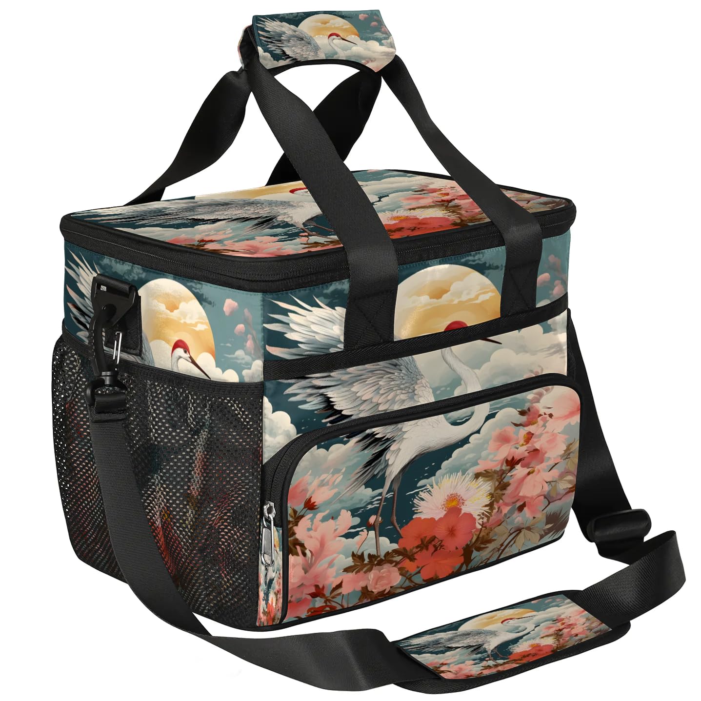 Lunch Box for Men Heavy Duty Insulated Lunch Bag for Women Crane Moon Lunchbox for Adults Lunch Cooler