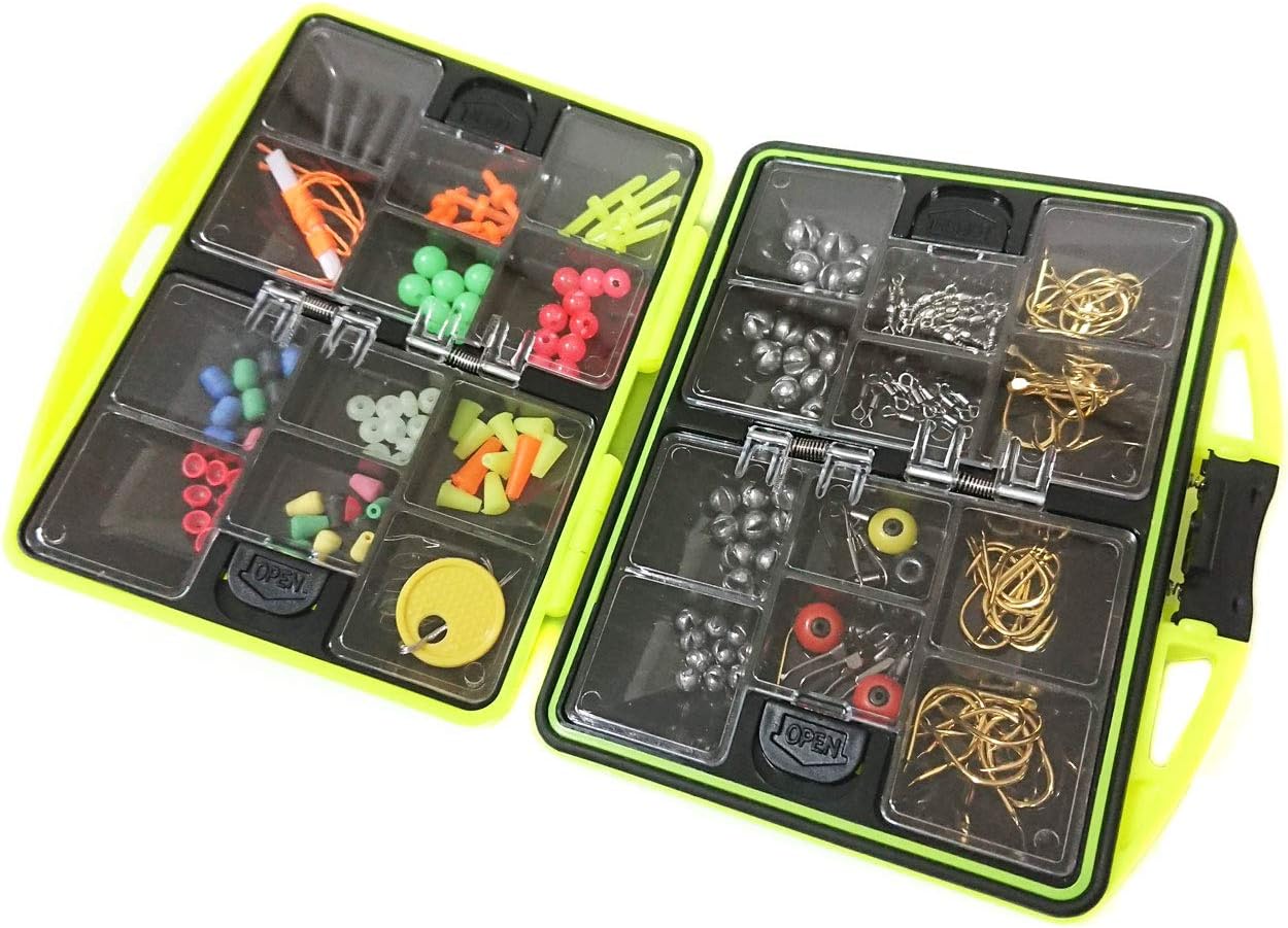 Daisybee 釣り用 仕掛け 一式 セット 収納 ケース付 釣り針 オモリ ウキ ゴム サルカン 割引購入